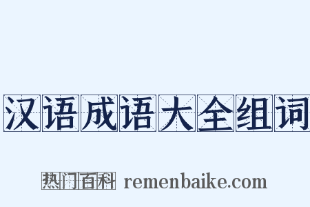 汉语成语大全组词是什么意思的图片